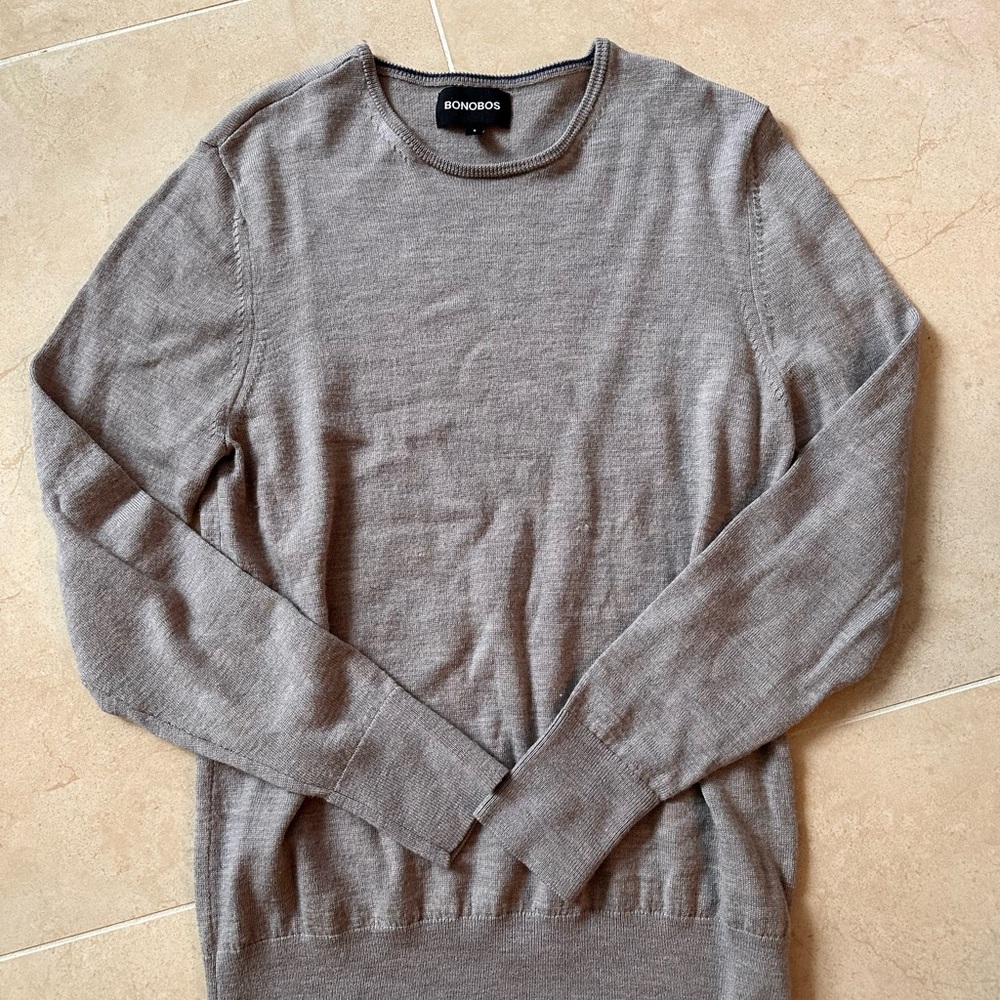BONOBOS Washable Merino Crew Neck Sweater